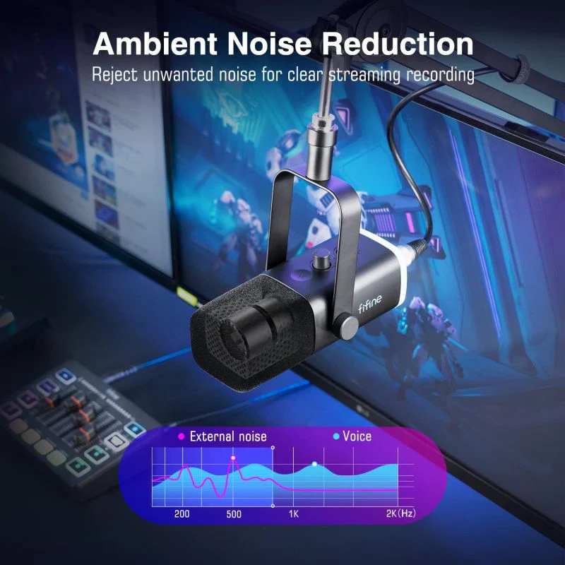 Dynamic Touch Mute Microphone